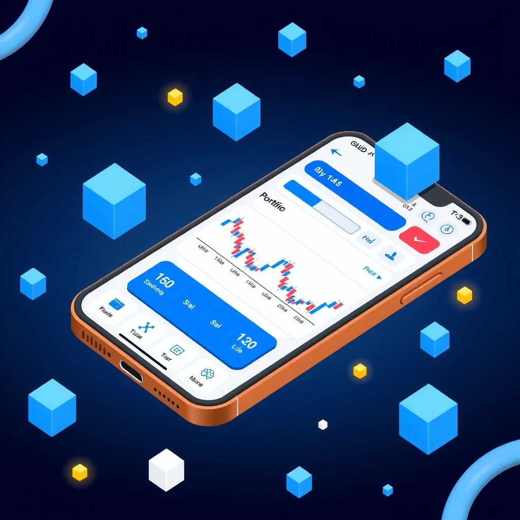 CryptoTrader Pro dashboard mockup