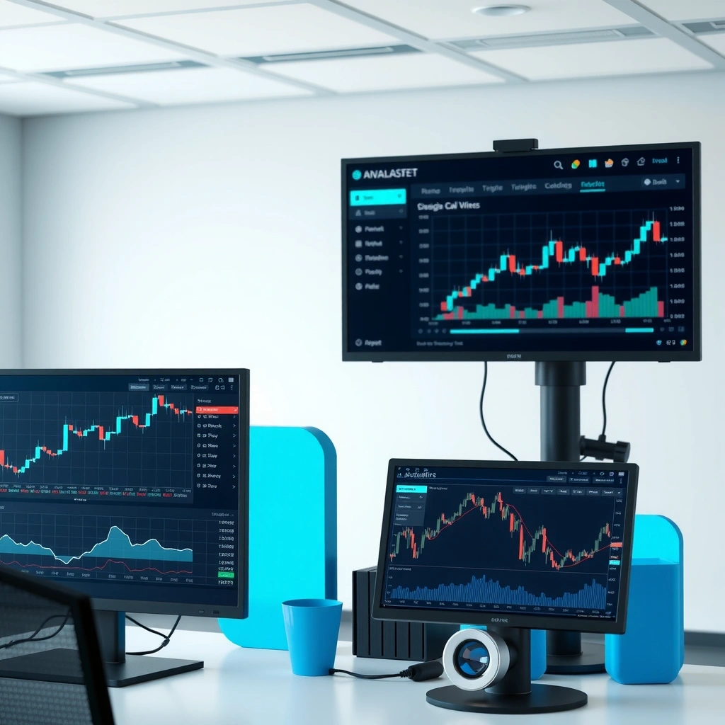 Trading analytics dashboard background